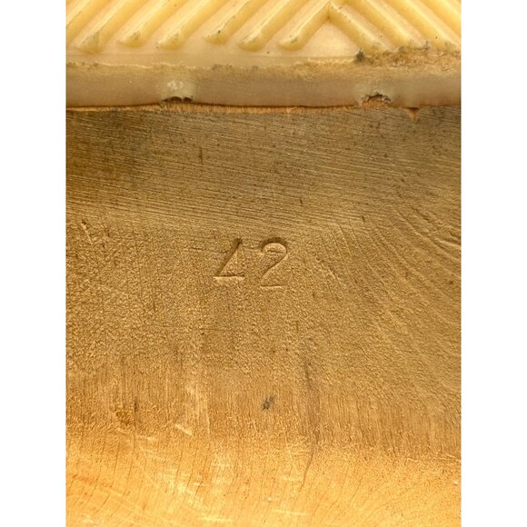 Ugglebo Toffeln Women's Blue Leather Clogs Wooden Sole Slip-On Sz 11.5 (42) 3017 - Picture 7 of 16